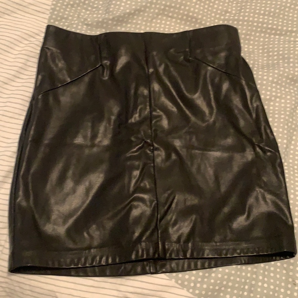 Vegan Leather Skirt